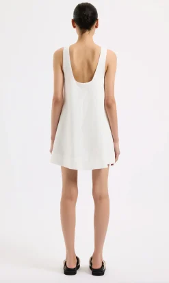Discount Nude Lucy Nemi Linen Dress - White