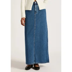 Outlet Nude Lucy Organic Denim Maxi Skirt - Vintage Blue
