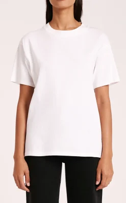 Hot Nude Lucy Organic Boyfriend Tee - White