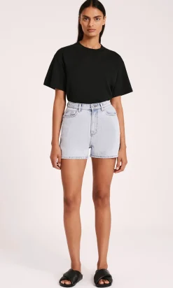 Nude Lucy Organic Mom Short - Clear Blue