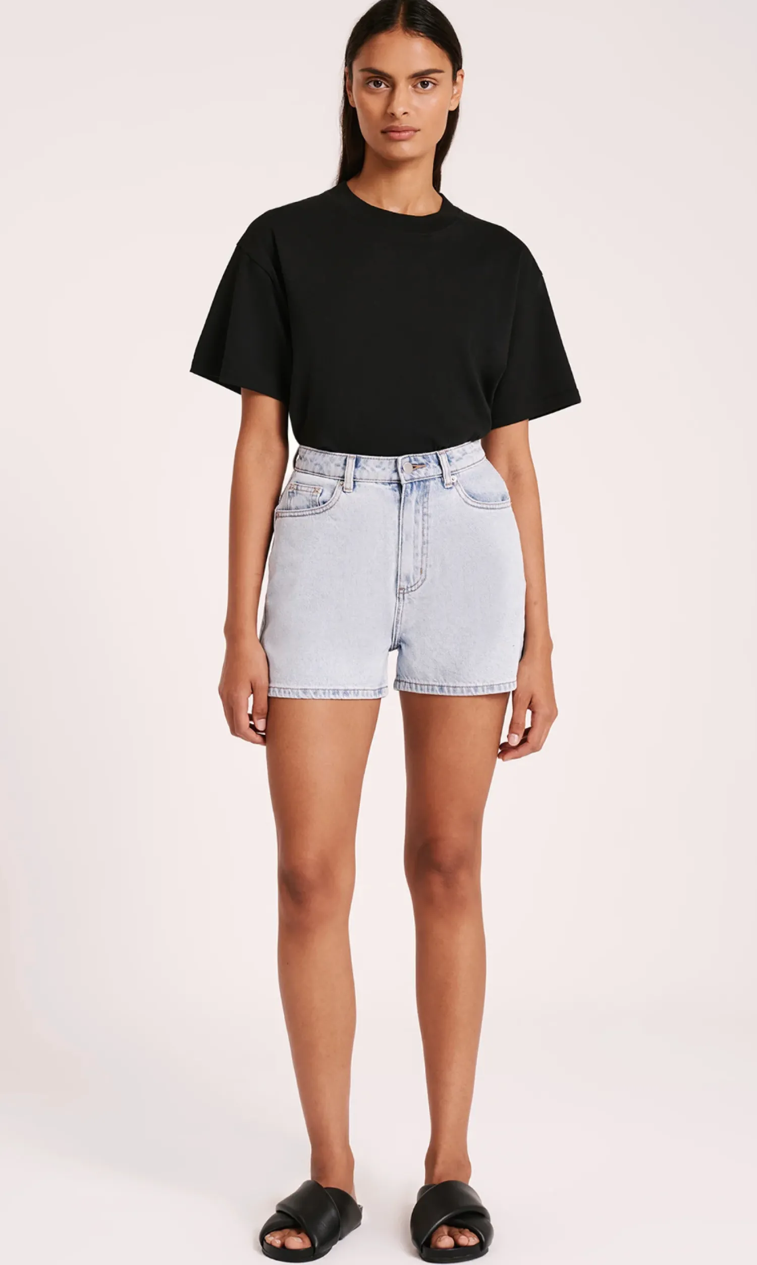 Nude Lucy Organic Mom Short - Clear Blue