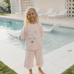 Best Golden Children Palm Beach Wide Leg Pant - Flamingo Pink