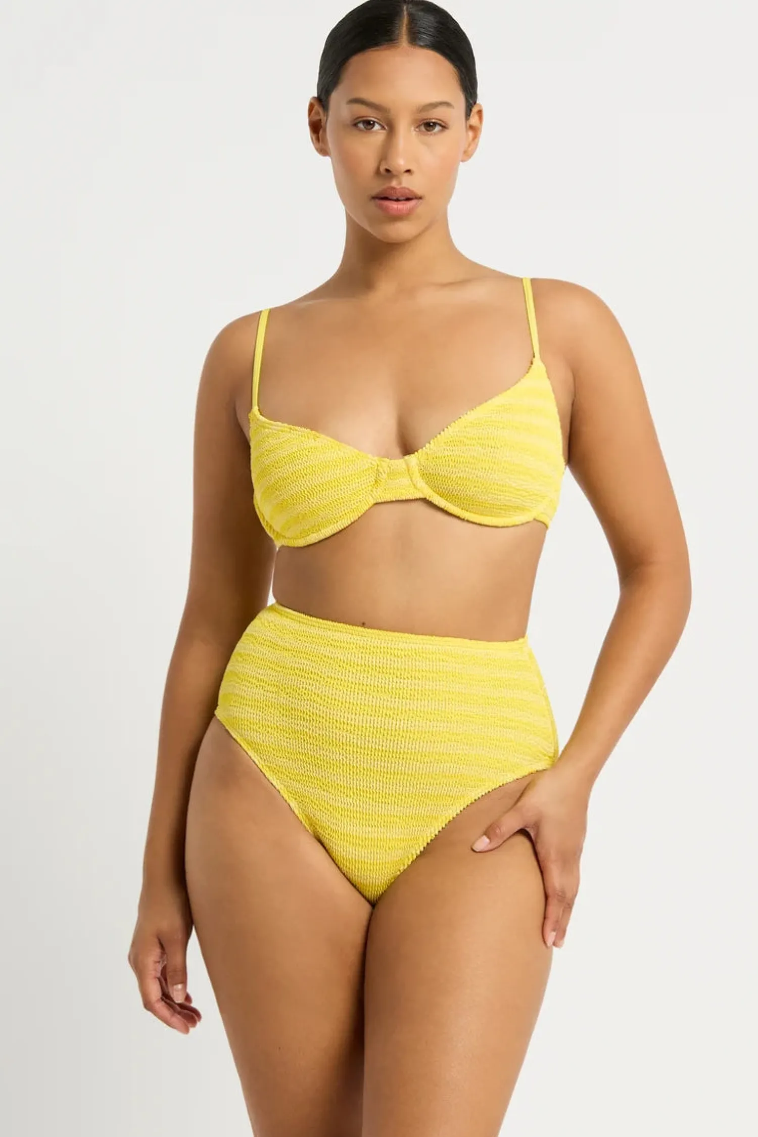 Best Bond-Eye Swim Palmer Brief - Limoncello Stripe