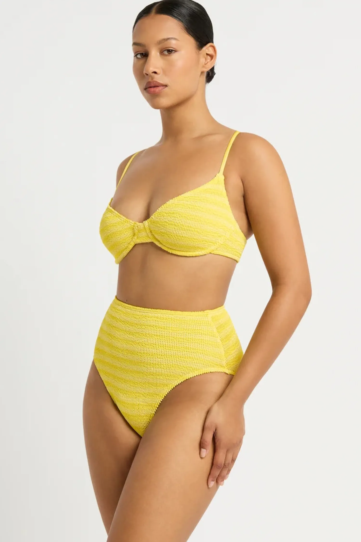 Best Bond-Eye Swim Palmer Brief - Limoncello Stripe