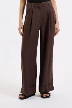 Hot Nude Lucy Paloma Tailored Pant - Espresso