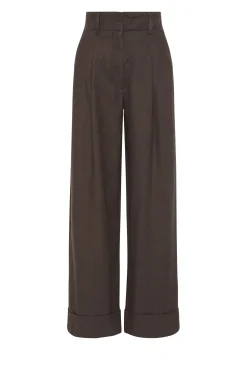 Hot Nude Lucy Paloma Tailored Pant - Espresso