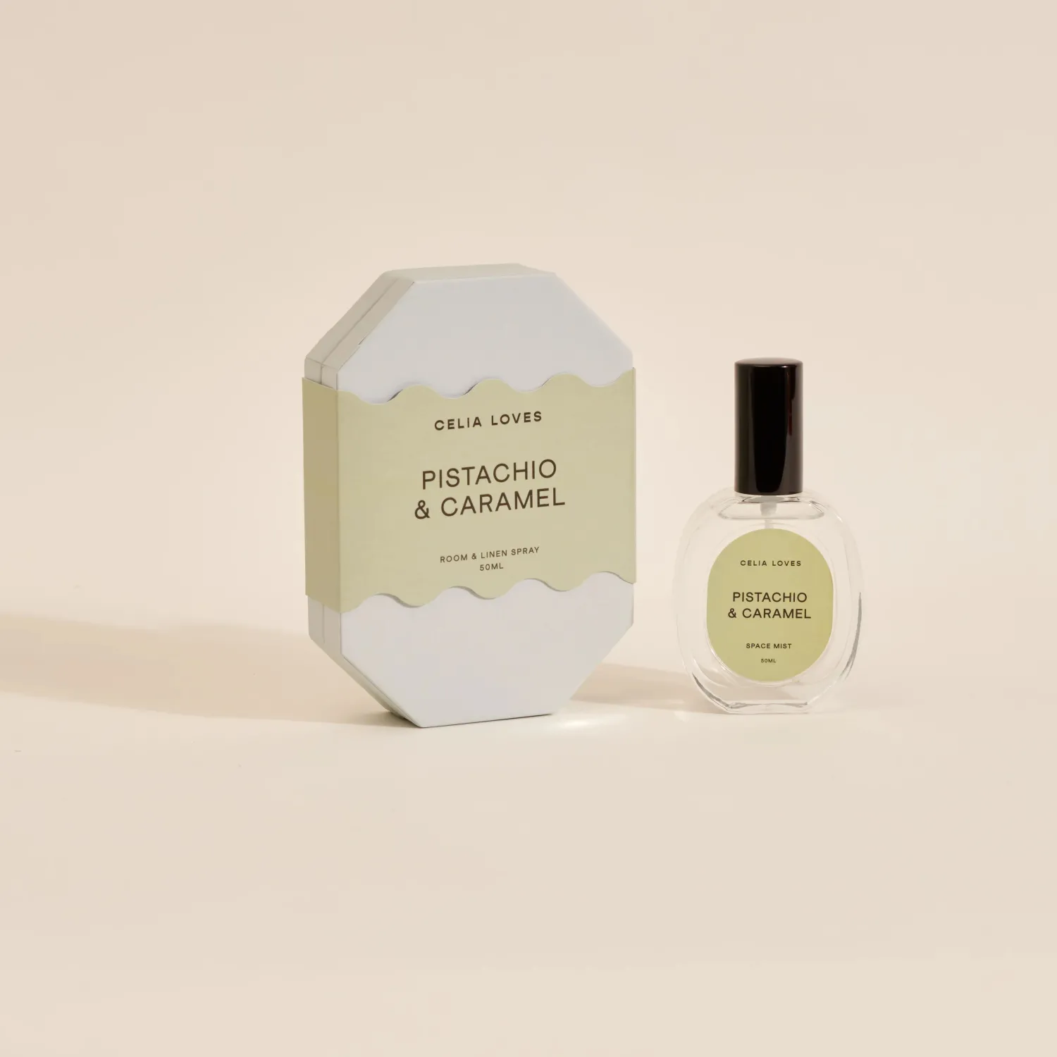New Celia Loves Pistachio & Caramel - Room Spray 50ml