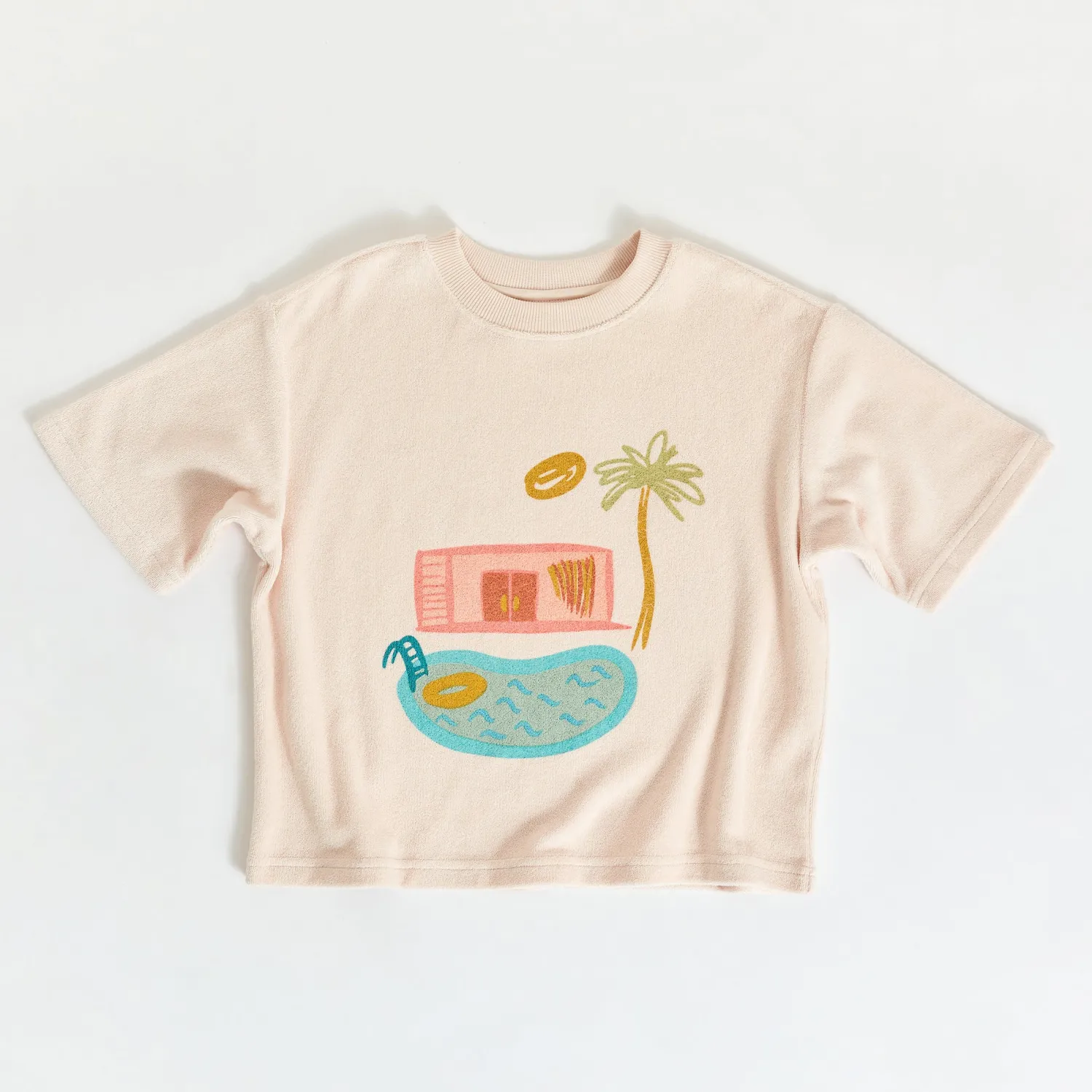 Discount Golden Children Pool House Mid Sleeve Tee - Shell