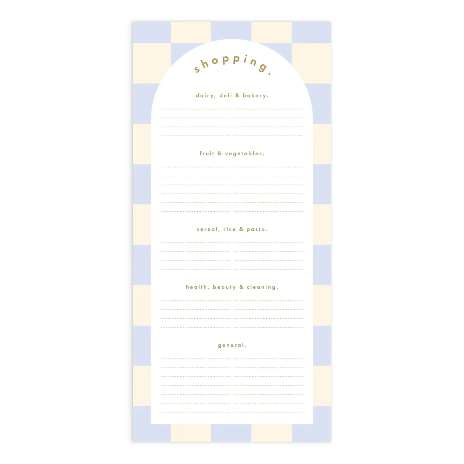 Discount Fox & Fallow Powder Check DL Shopping List Magnet Notepad NEW