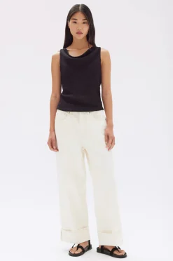 Assembly Label Reign Textured Top - Black