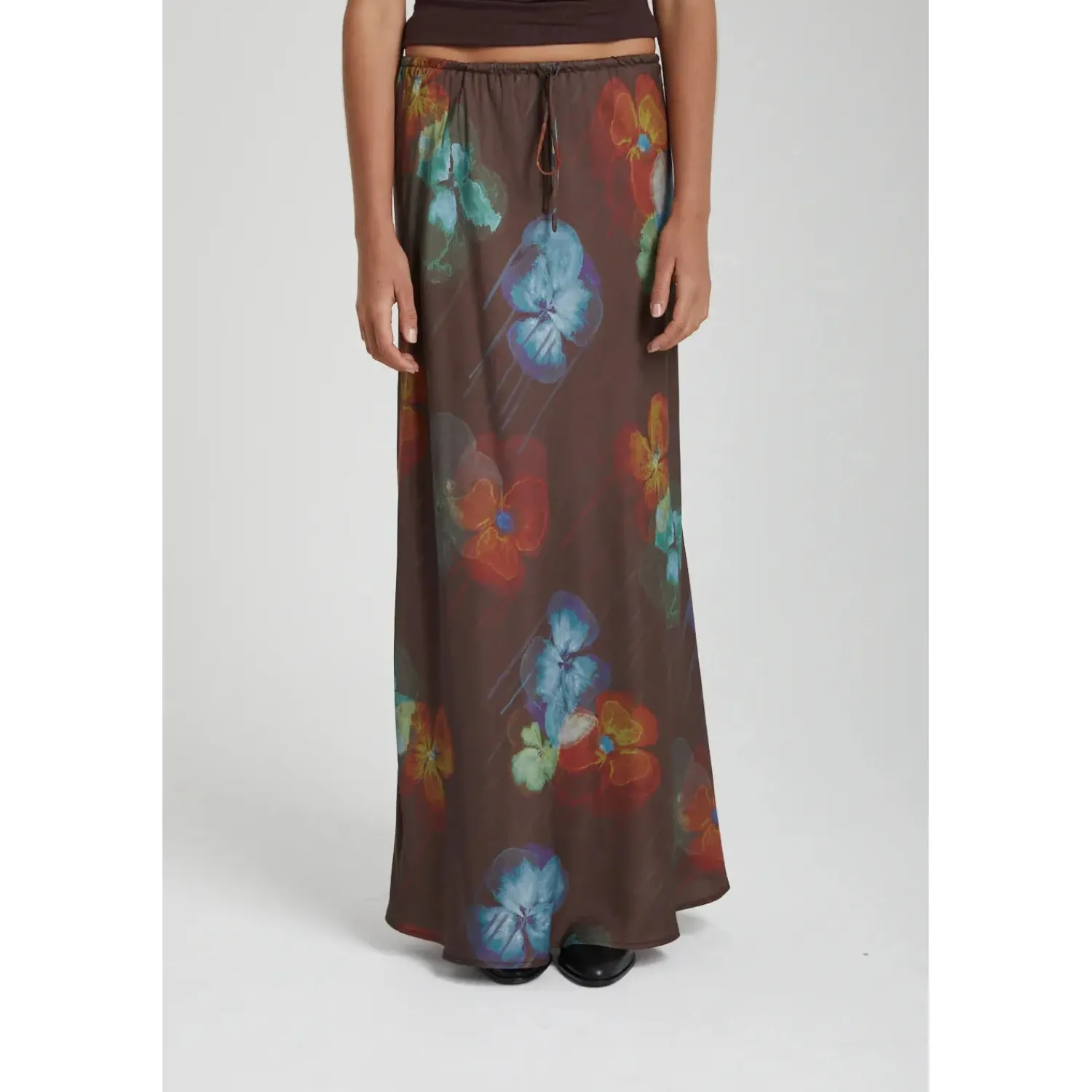 New Summi Summi Relaxed Maxi Skirt - Pansy Drip