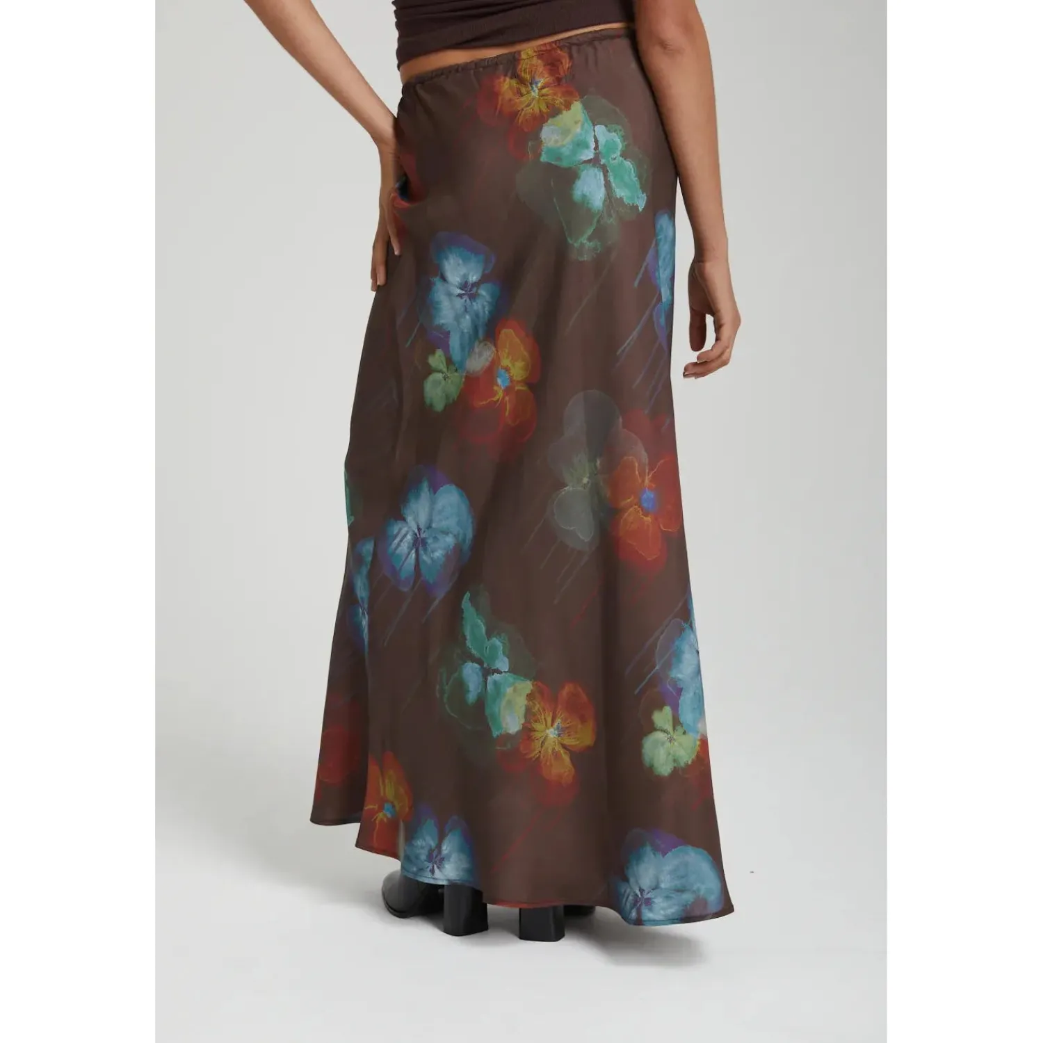 New Summi Summi Relaxed Maxi Skirt - Pansy Drip