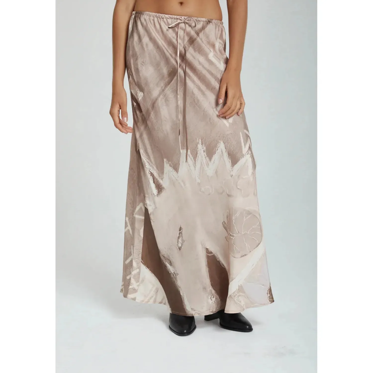 Hot Summi Summi Relaxed Maxi Skirt - Sunflwer Wheat