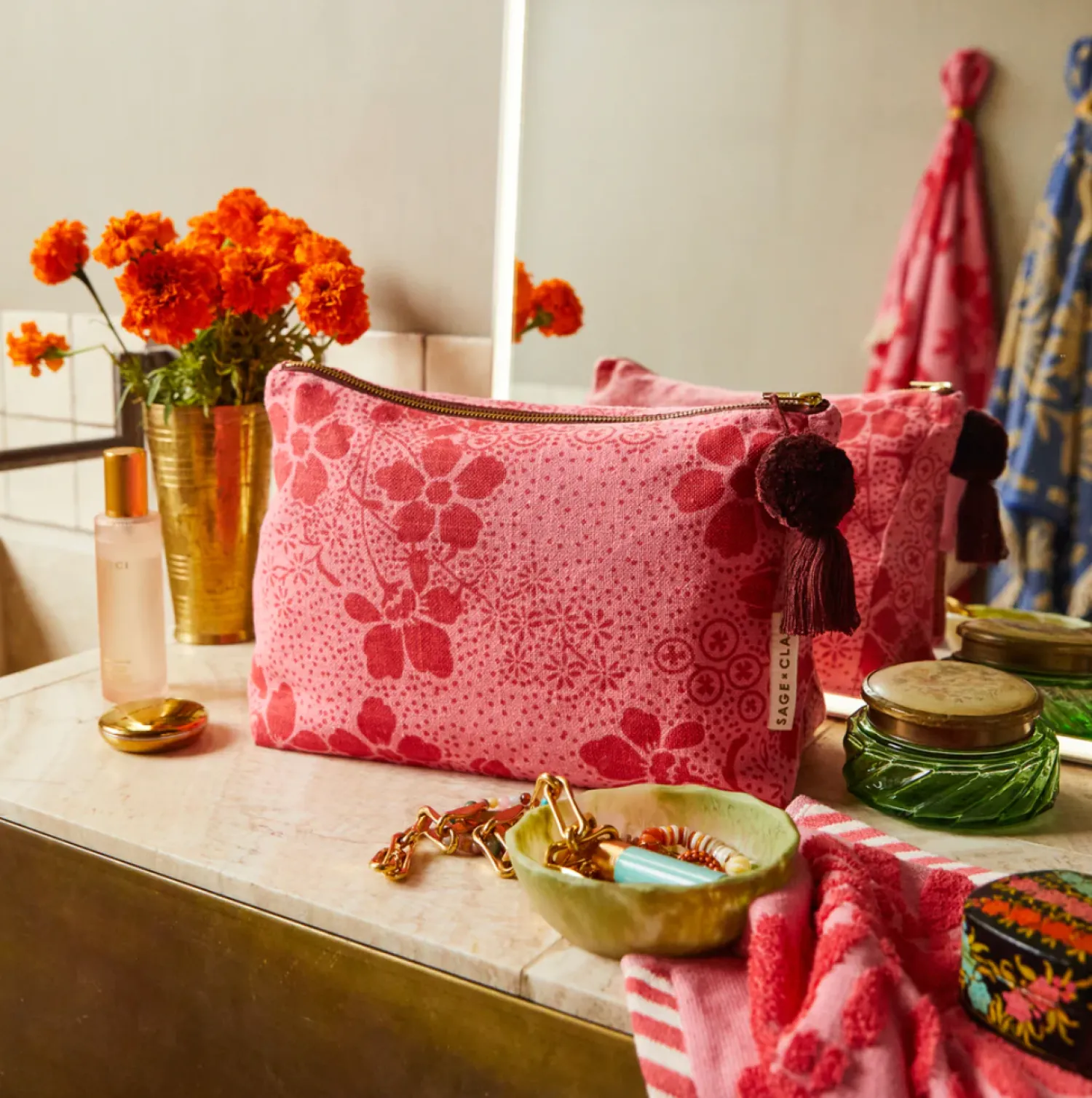 Sage & Clare Salina Cosmetic Bag