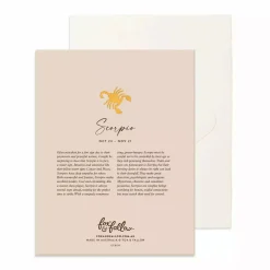 Best Fox & Fallow Scorpio Birthday Greeting Card
