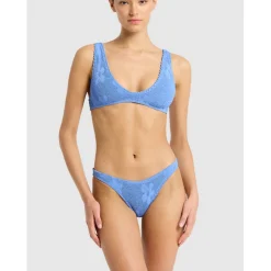 Bond-Eye Swim Scout Crop - Cornflower Floral