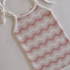 Clearance Golden Children Seashore Knit Dress - Strawberry & Cream