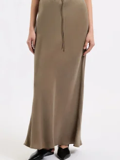 New Nude Lucy Seshni Tencel Maxi Skirt - Chestnut