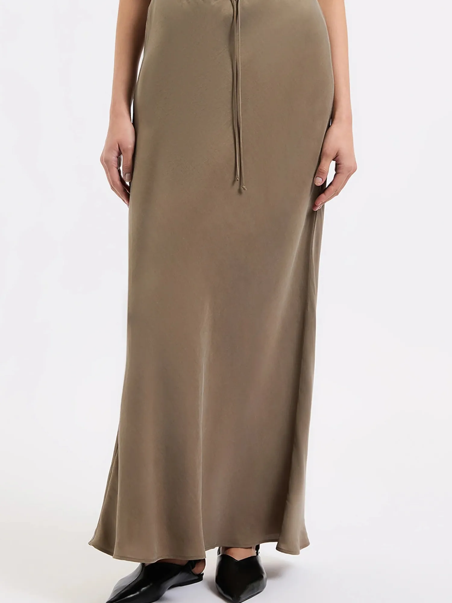 New Nude Lucy Seshni Tencel Maxi Skirt - Chestnut