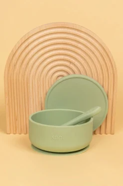 Outlet Kiin Silicone Suction Bowl With Lid + Spoon Set