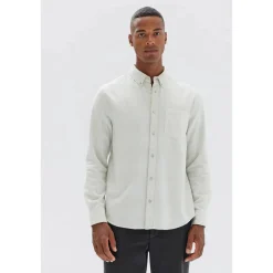 Outlet Assembly Label Mens Tanner Brushed Check Shirt - Limestone Check