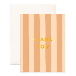 Sale Fox & Fallow Thank You Corsica Stripe Greeting Card