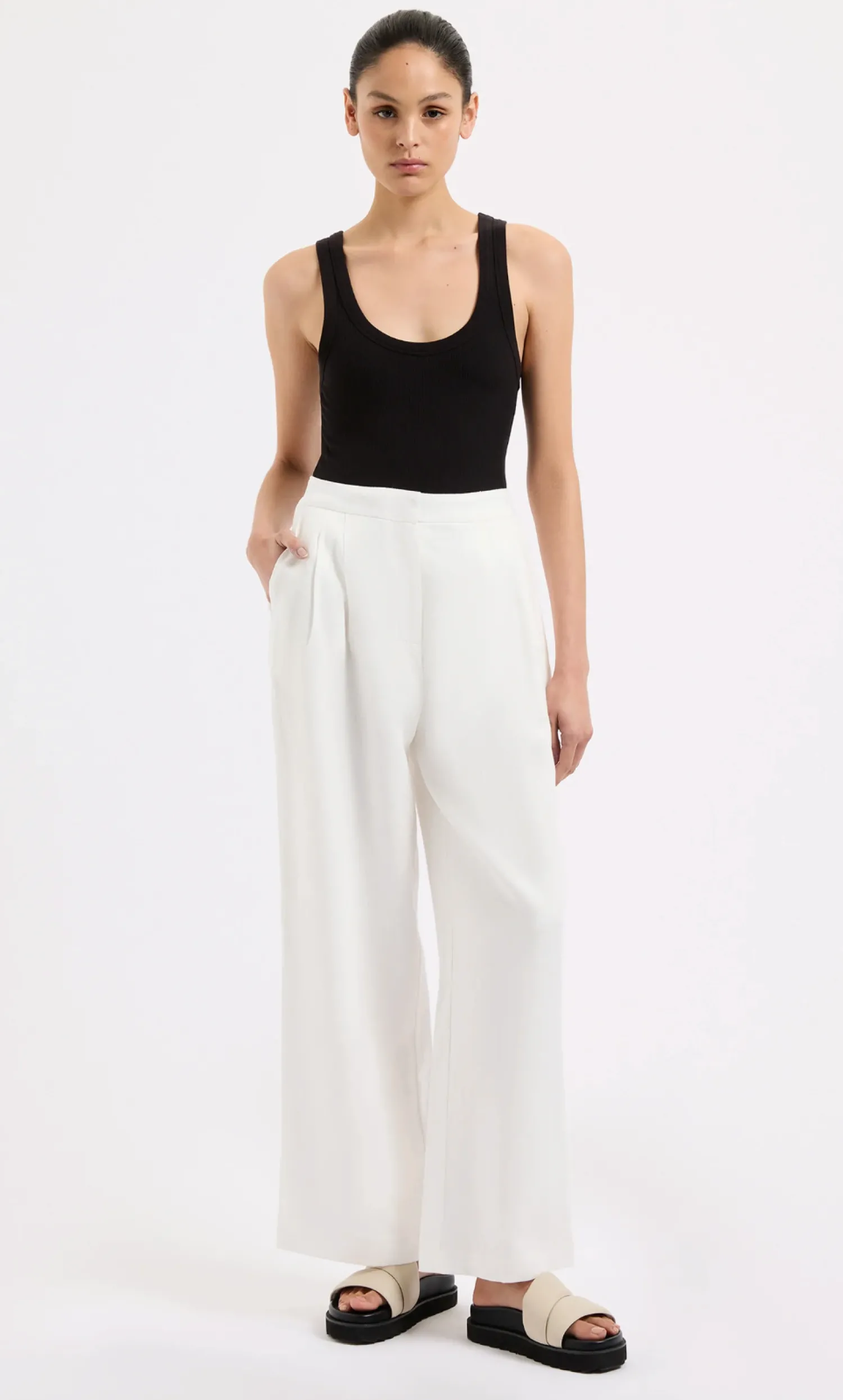 Sale Nude Lucy Thilda Linen Culotte - White