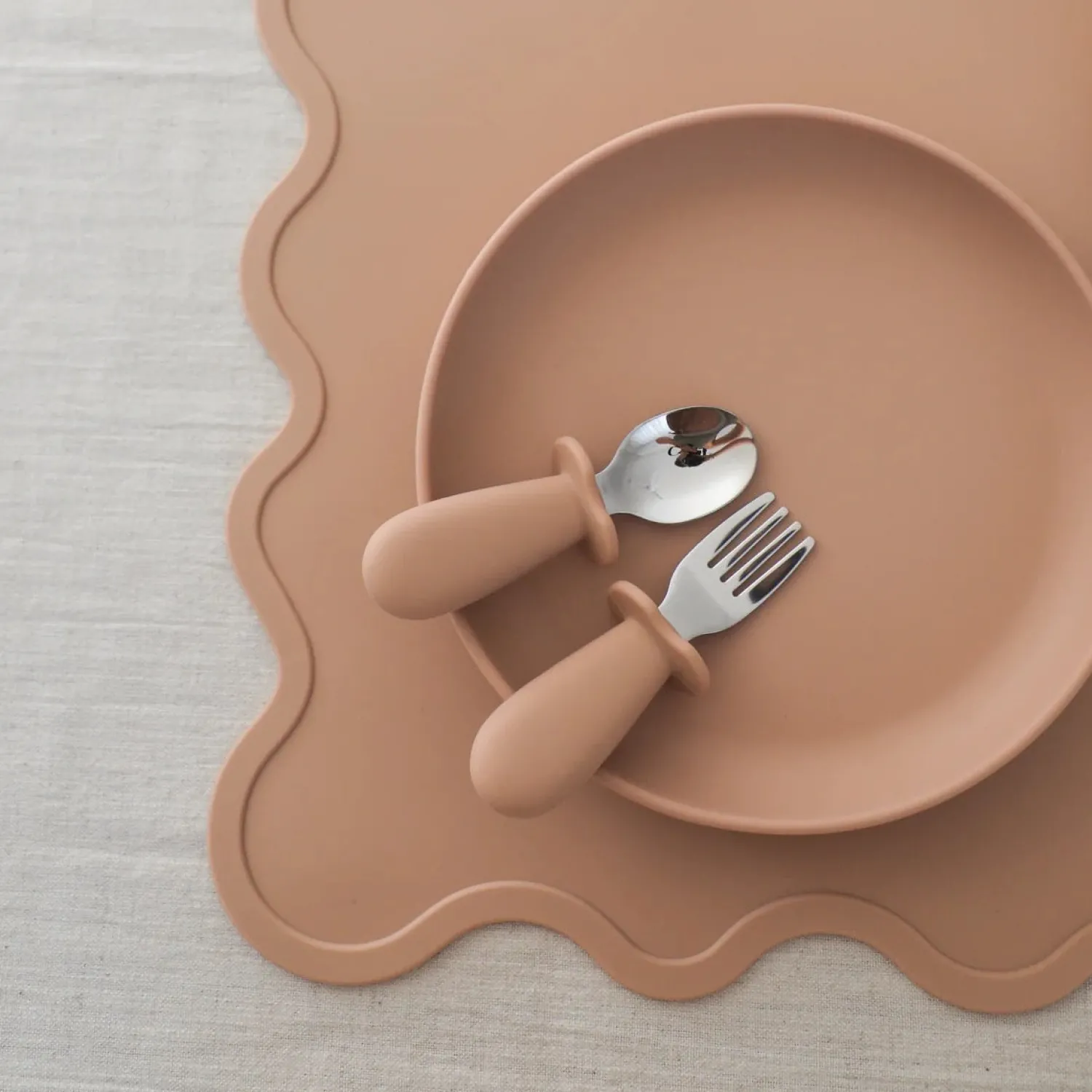 Sale Rommer Toddler Cutlery Set - Nude