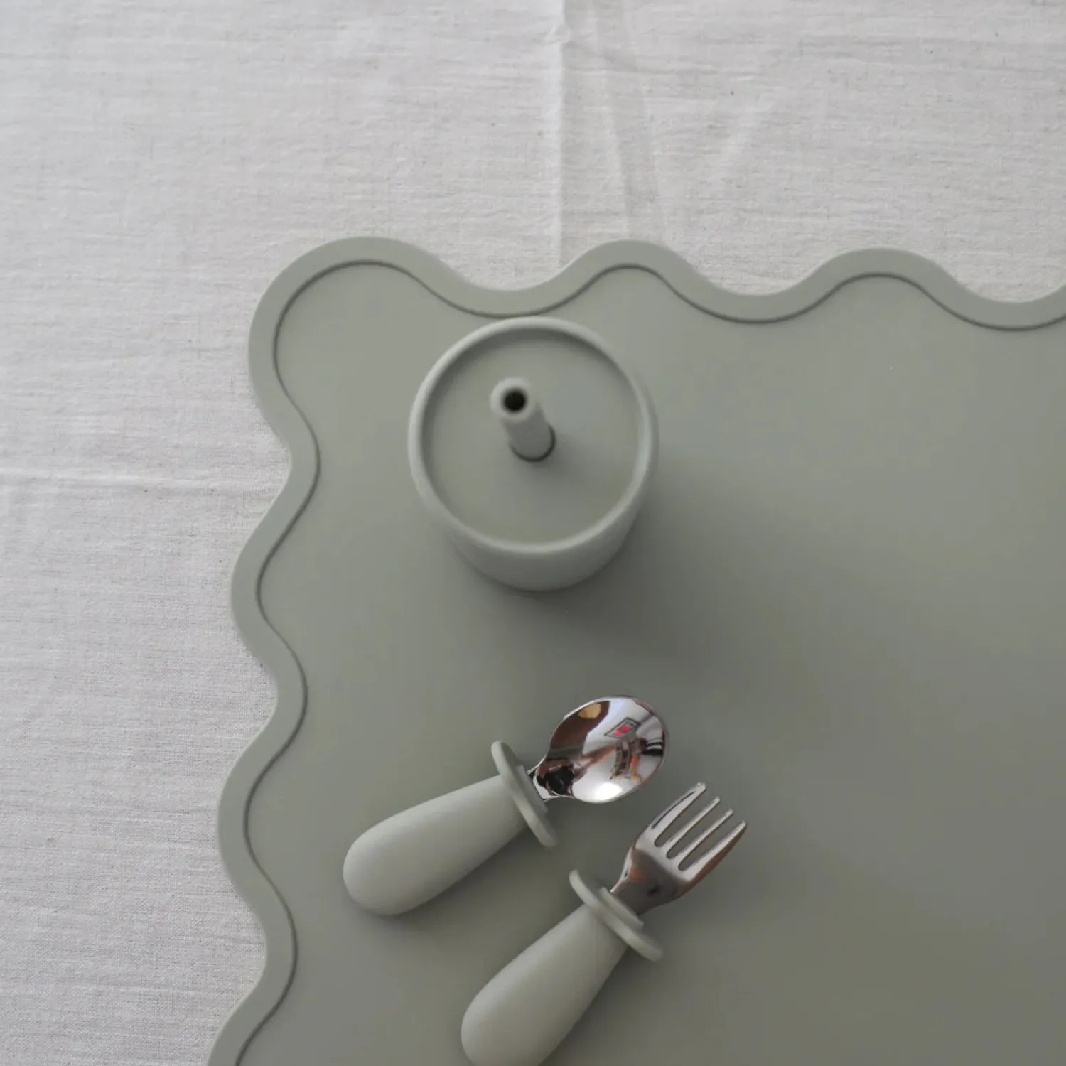 Hot Rommer Toddler Cutlery Set - Oyster