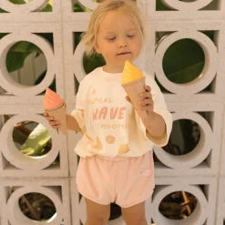Online Golden Children Tropical Wave Mid Sleeve Tee - Vanilla Parfait
