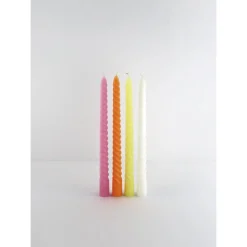 Clearance Bondi Scent Twisted Candles - Multicolour