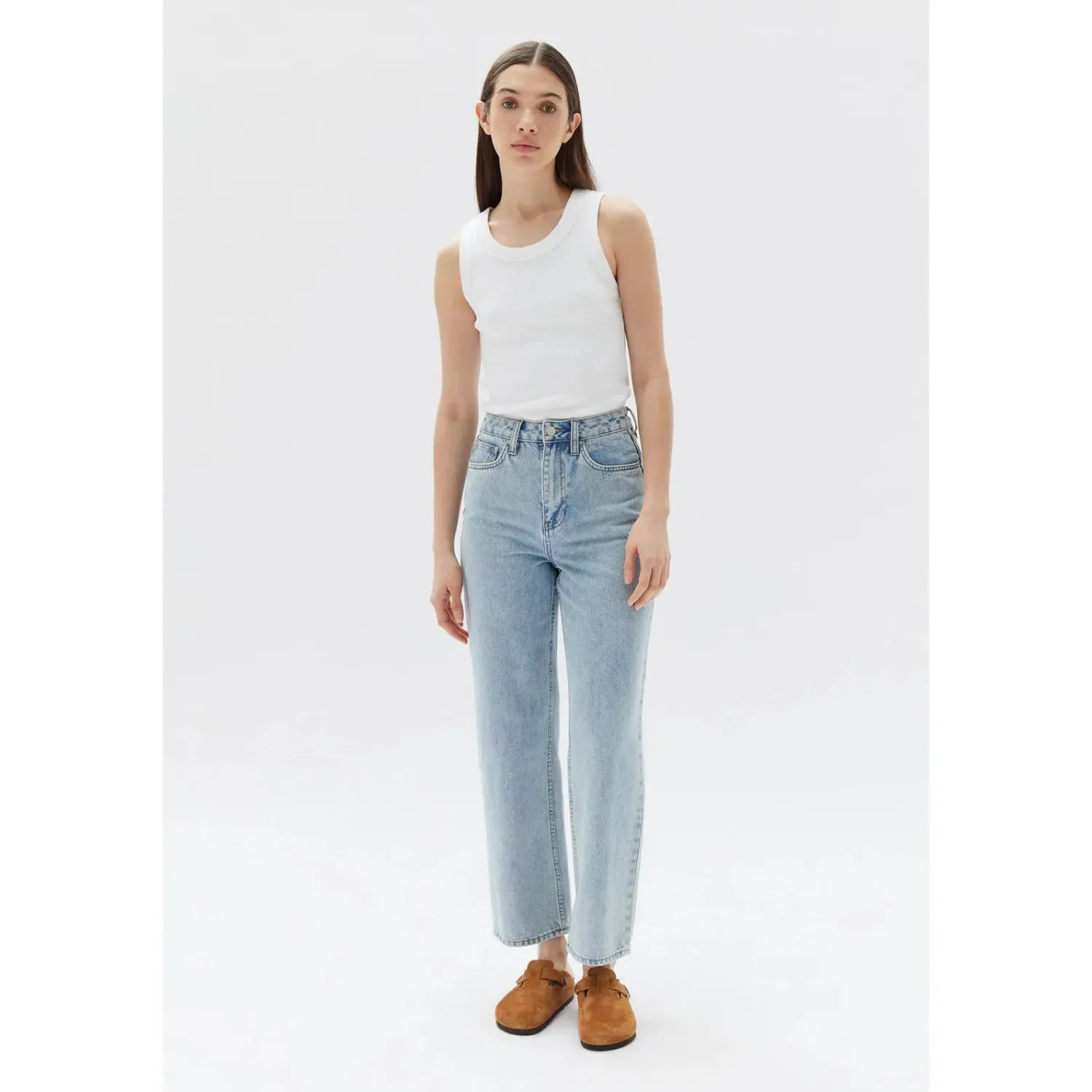 Hot Assembly Label Vintage Straight Jean - Light Stone