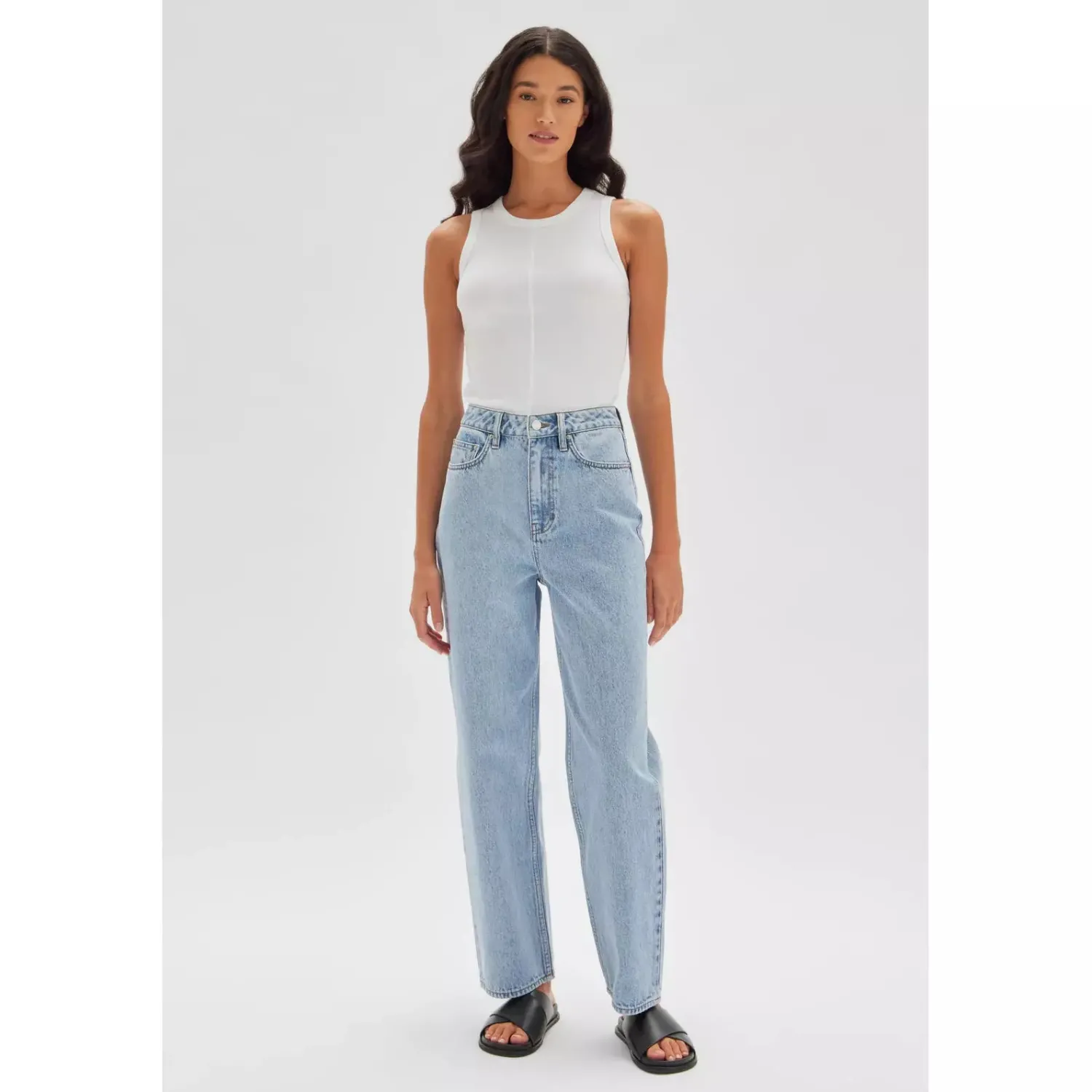 Hot Assembly Label Vintage Straight Jean - Light Stone