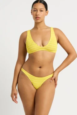 Outlet Bond-Eye Swim Vista Brief - Limoncello Stripe