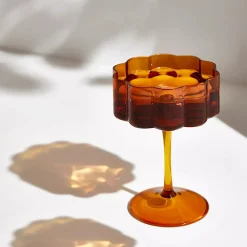 Clearance FAZEEK Wave Coupe Set Of 2 - Amber