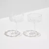 Outlet FAZEEK Wave Coupe Set Of 2 - Clear