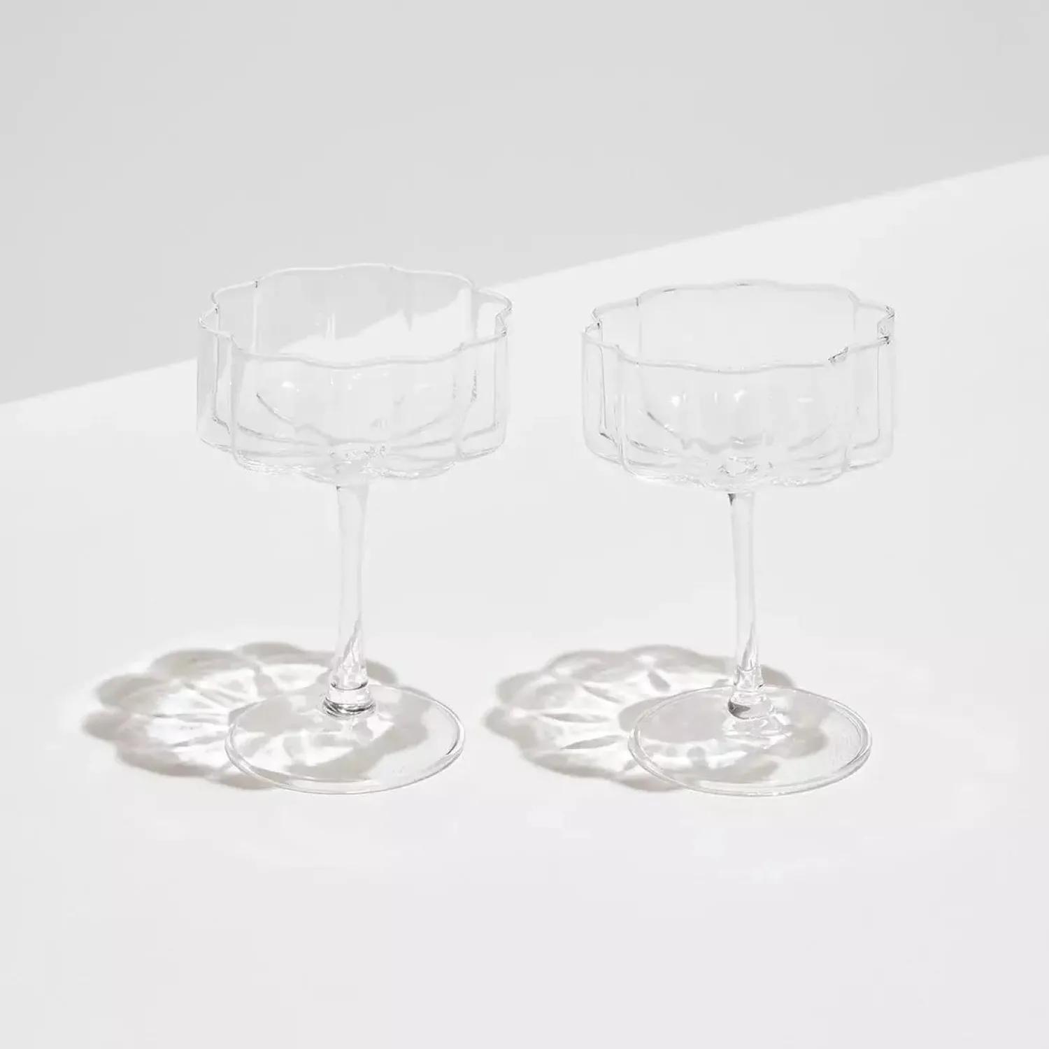 Outlet FAZEEK Wave Coupe Set Of 2 - Clear