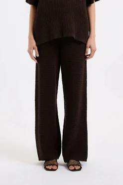 Sale Nude Lucy Willow Crochet Pant - Espresso